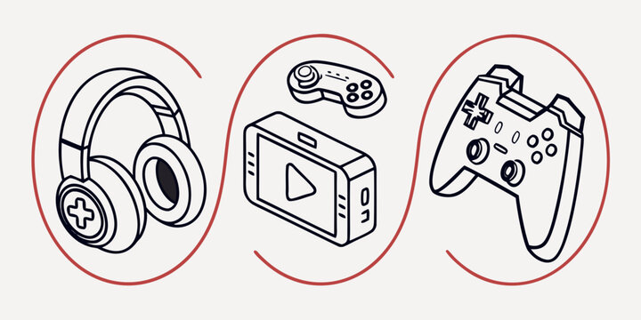 Gaming and music headphones game console controller