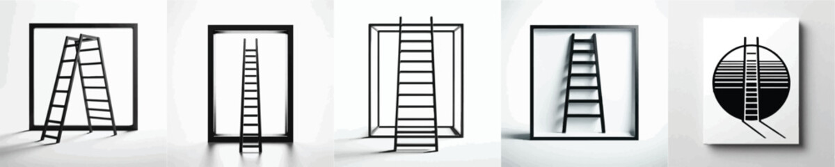 Vector silhouette of ladder © FirdianKrisna