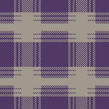 Purple and gray plaid pattern with diagonal stripes  seamless design