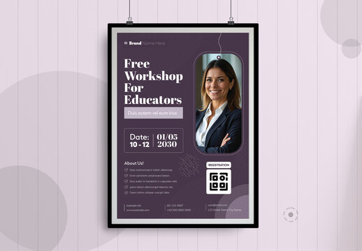 Educators Workshop Flyer Template