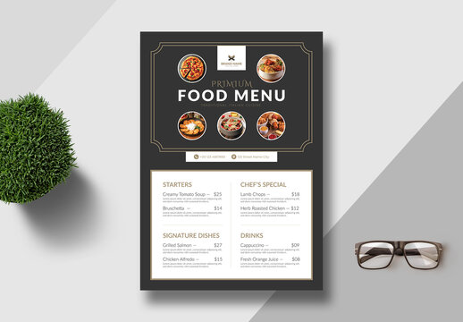 Food Menu Template Layout