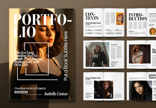 Minimal Fashion Portfolio Magazine Design
