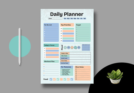 Smart Goal Planner Design Template Layout