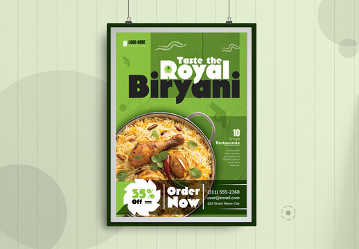 Signature Biryani Promotion Poster