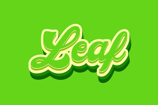 gold leaf text on a vibrant green background illustration