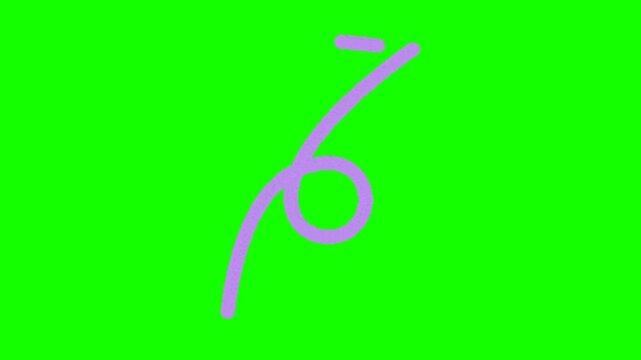 Arrow animation on greeen background