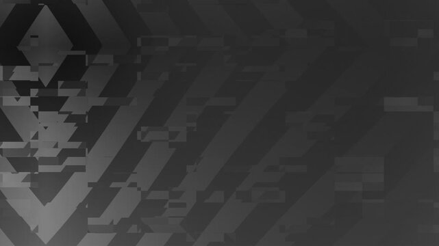 animated black and grey gradient background geometric pattern with distorted elements suitable for backgrounds, web design, print materials, packaging, and modern artistic projects.