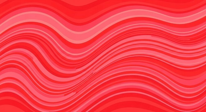 Vibrant red wavy lines pattern background with smooth curves texture red background wavy lines smoot