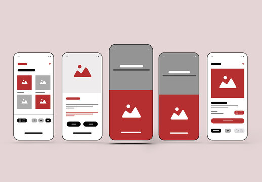 Mobile App Wireframe Template