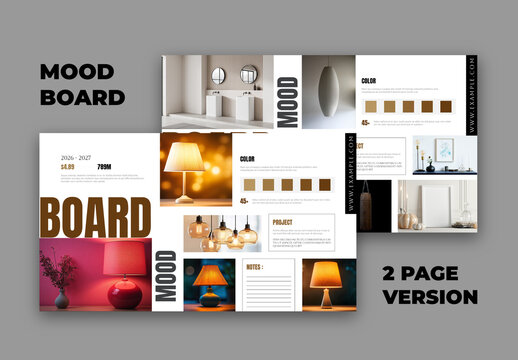 Mood Board Template for Creative Brand Inspiration