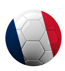 Bola de Futebol com Estampa da Bandeira da França © Julianne