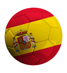 Bola de Futebol com Estampa da Bandeira da Espanha © Julianne