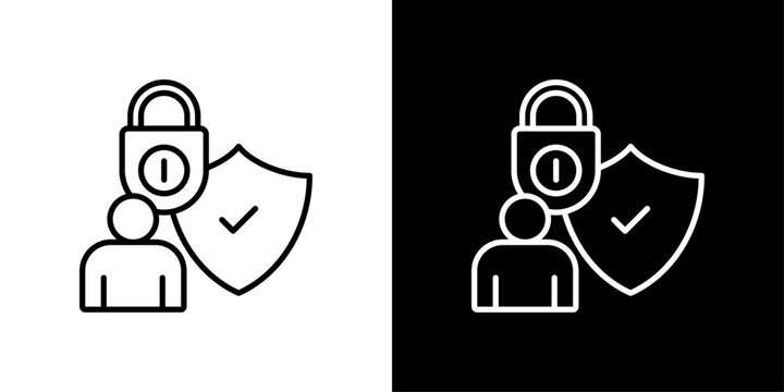 Authorization Icon Sheet Black And White