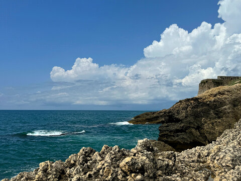 Rocky coastline of Adriatic sea.
