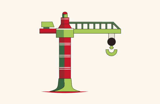 contruction crane vector icon