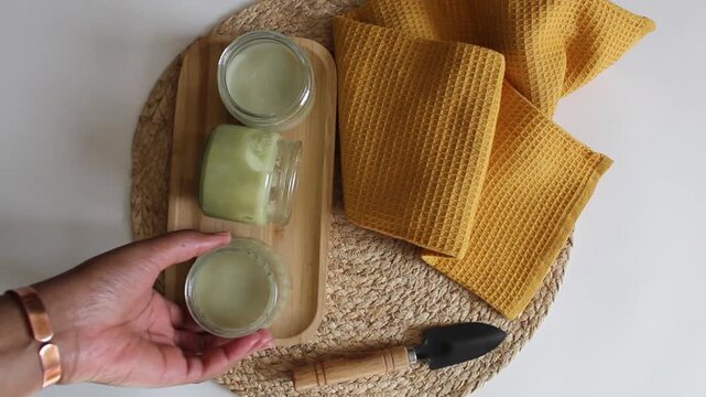 Moringa Hair Food Texture Close-Up in Jar