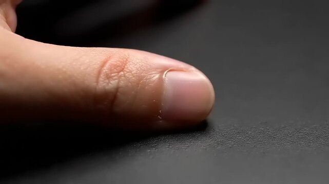 Closeup of a single human finger.