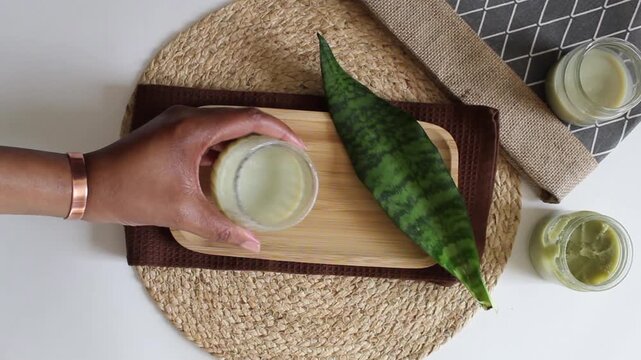 Rosemary Shea Butter Texture Close-Up Shot
