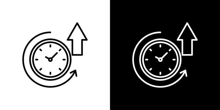 Uptime Icon Sheet Black And White