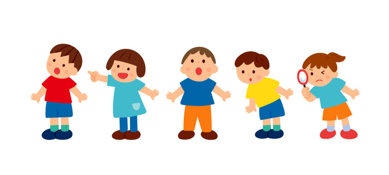 子供たちが発見する様子