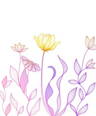 Fototapeta premium Cristals minerals illustration on White background 