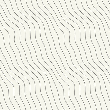 Seamless ripple pattern. Repeating vector texture. Wavy linear graphic background. Modern graphic design. Can be used as swatch in Adobe Illustrator.