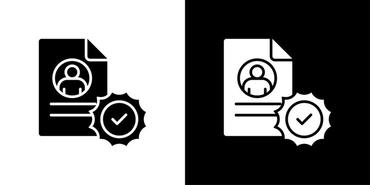 Verification Icon Sheet Black And White