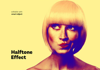 Halftone Photo Effect