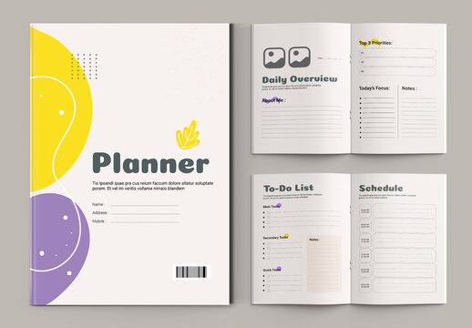 Daily Planner Template Layout