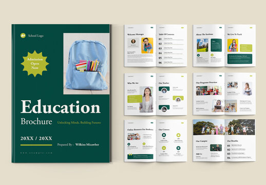 Education Brochure Template Layout
