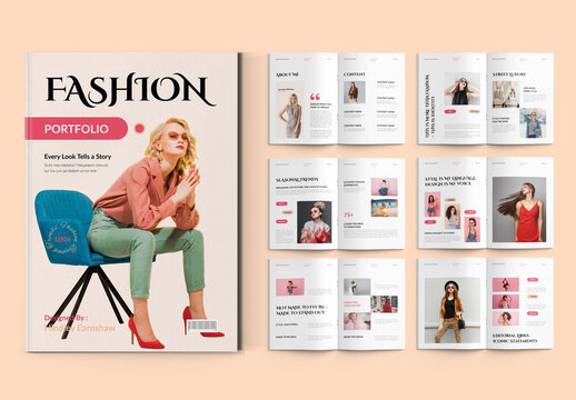 Elegant Fashion Portfolio Template Layout