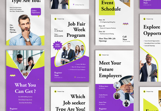 Social Media Post Template Layout