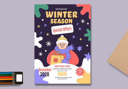 Winter Season Special Offer Poster