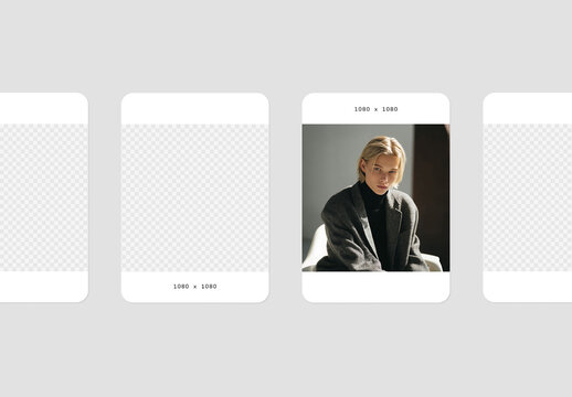 Simple Square Mockup For Social Media Presentation