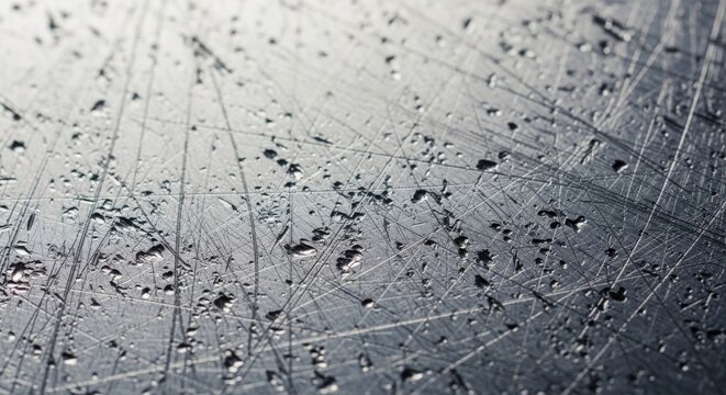 Highly detailed scratched surface texture with rugged industrial character 