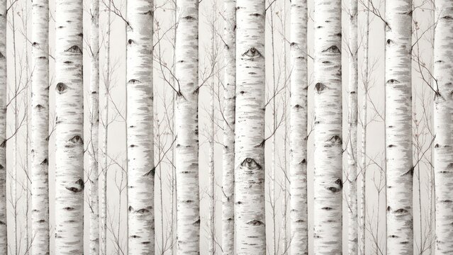 Birch tree bark pattern wallpaper