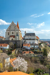 Obraz premium ZNOJMO cityscape with Saint Nicholas church and historic buildings