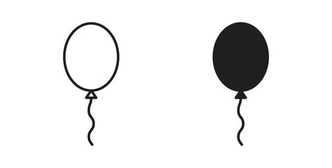 Balloons icon vector pictogram pack. icon vector template © Rubina