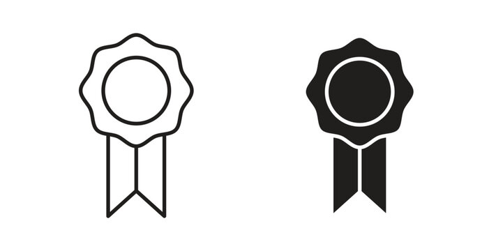 Badge icon vector pictogram pack. icon vector template