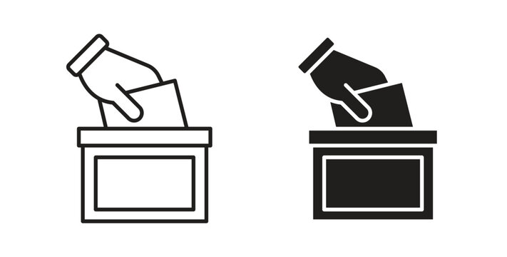 Ballot icon vector pictogram pack. icon vector template