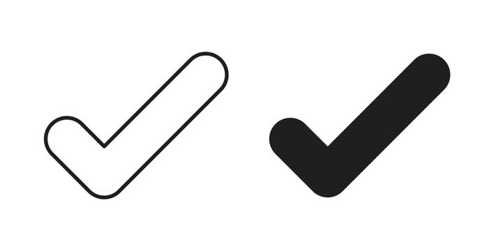 Check icon vector pictogram pack. icon vector template