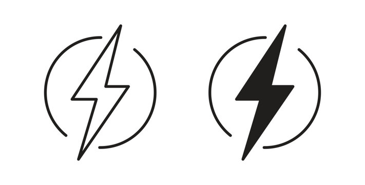 Energy Icon vector pictogram pack. icon vector template