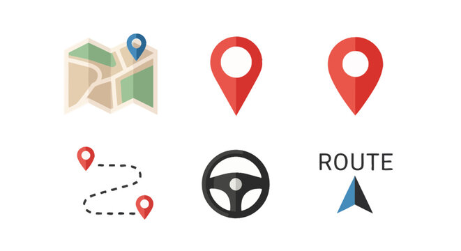 Navigation icons on a white background.