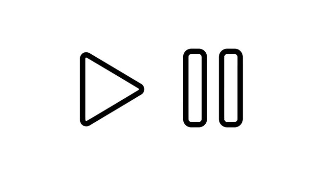 Play and pause button icons.