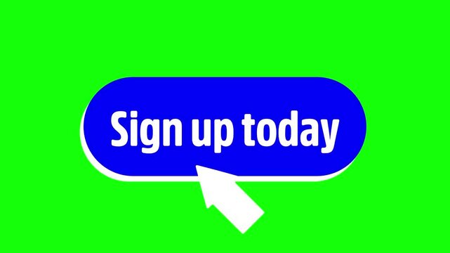 Simple animation of cursor icon clicking see more button. Pack of animated templates for video editing. A set of flat design animated templates for web design or app design. Alpha channel, 4K