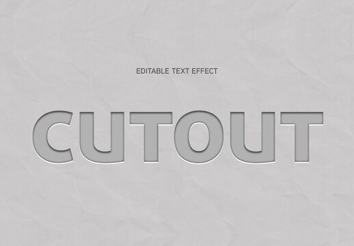 Cut Out Text Effect