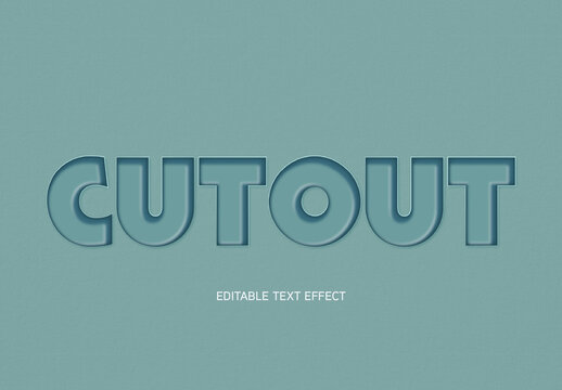 Cut Out Text Effect