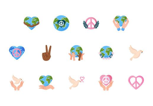 Peace World Illustration Set