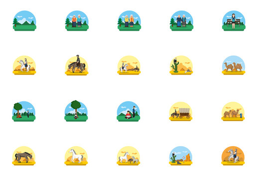 People Life Illustration Set