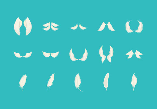 Angel Wings Illustration Set